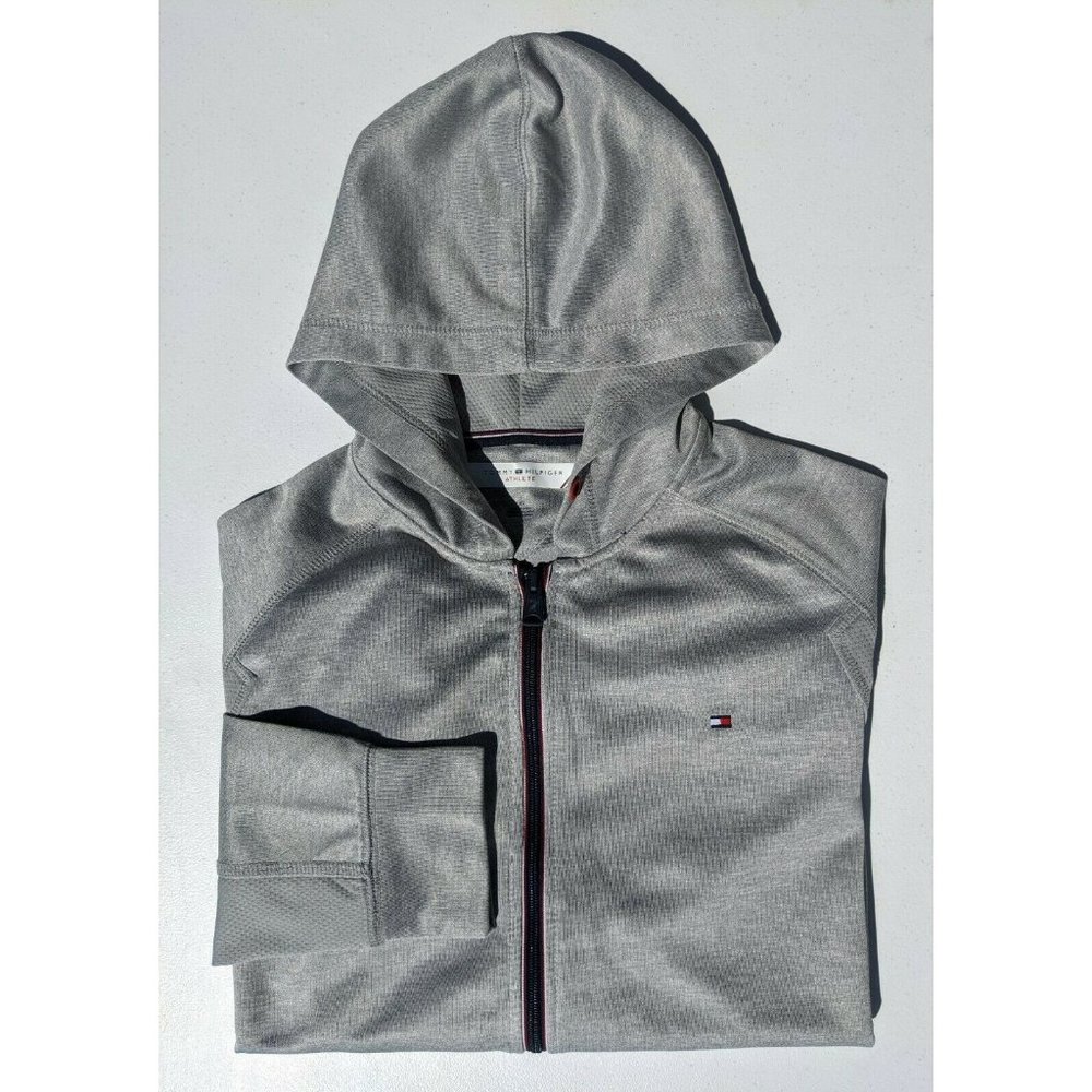 Tommy Hilfiger Men's Hoodie Jacket Large Gray